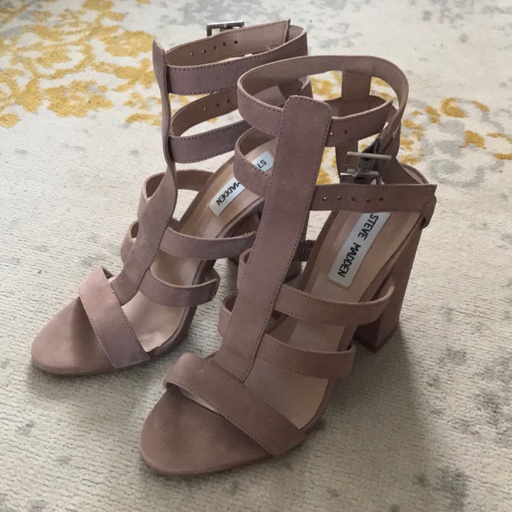Steve Madden Gladiator Sandal Block Heels
